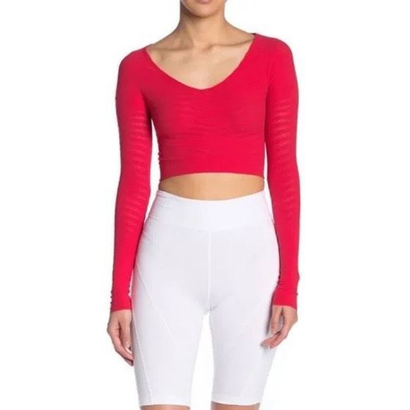 NWOT Free People Movement Gone Adrift Crop Top L - Picture 2 of 8